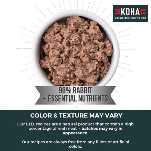 Koha Limited Ingredient Diet Pate Wet Cat Food - Rabbit Au Jus - 3oz Can